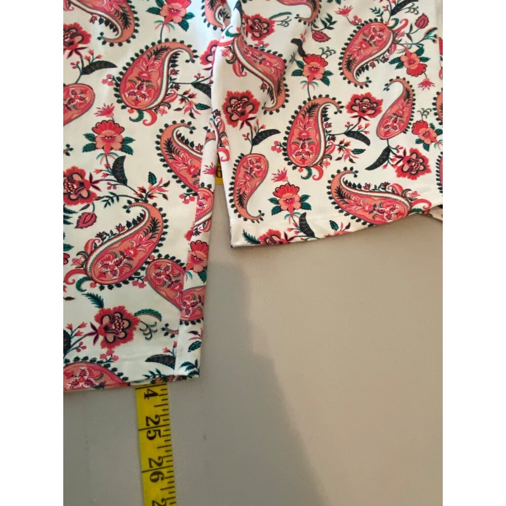 2 Lands End Long Sleeve Swim Tops Large14-16 Paisley Floral - Picture 8 of 8